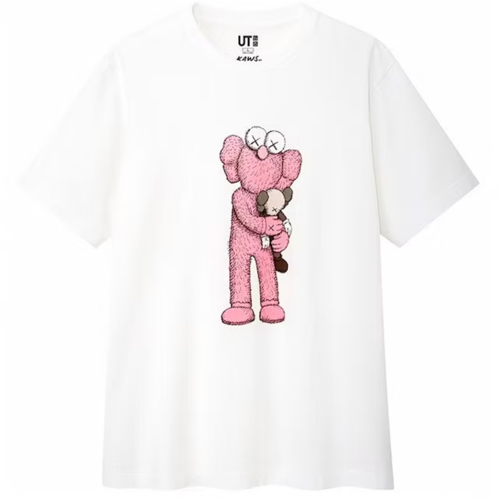 KAWS x Uniqlo Pink BFF Tee (US Sizing) White S
